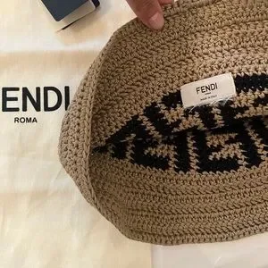 Fendi bucket hat.NEW. Rare. Fendi Reversible bucket Hat Monogram Black/Yellow/Grey | eBay main image 3